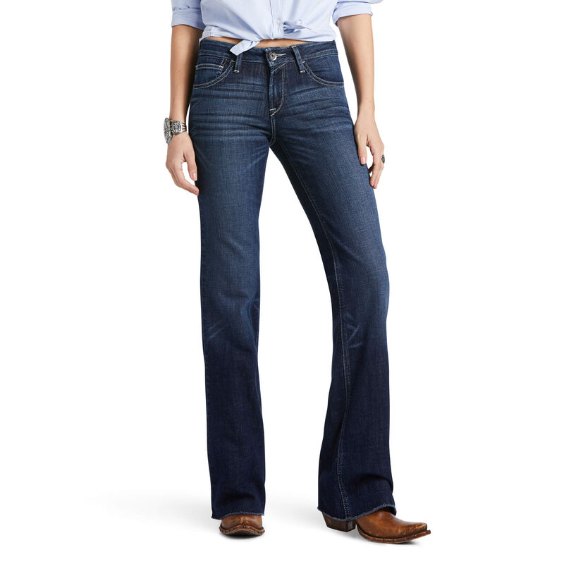 Pantalones Vaqueros Ariat Perfect Rise London Wide Leg Azules Oscuro Mujer - Chile 971-XSHOWU